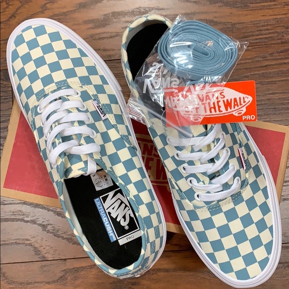 VANS AUTHENTIC PRO CHECKERBOARD Smoke Blue - Picture 8 of 16